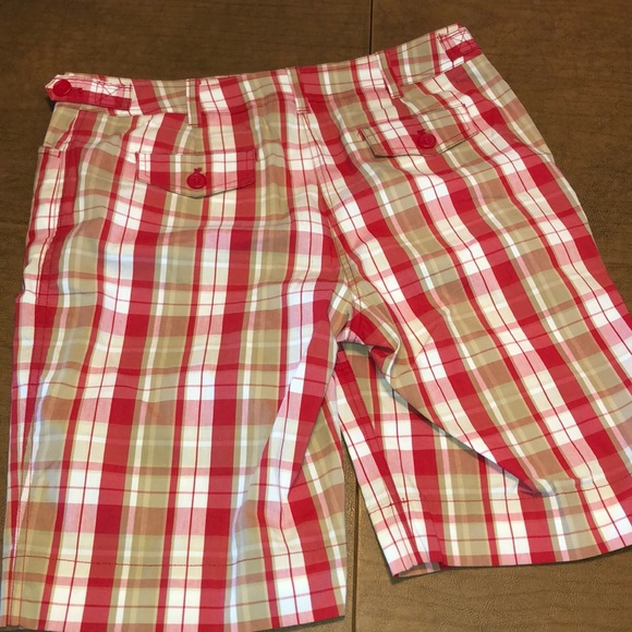 JONES NEW YORK Sport Petite Stretch Plaid Shorts - Picture 4 of 7